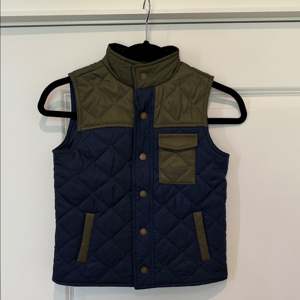 Janie and Jack Gray Quilted Vest
